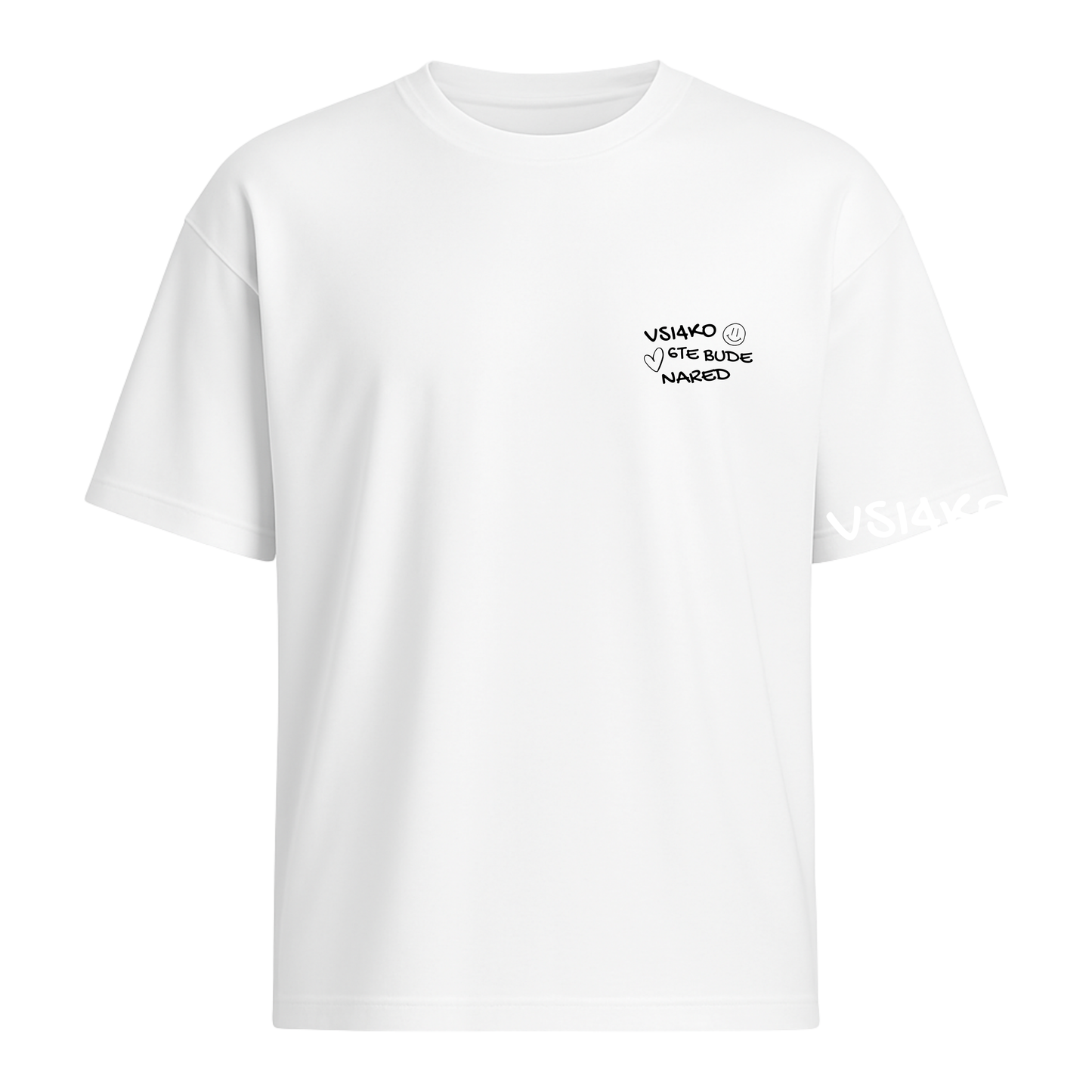 Овърсайз Tениска Vsi4ko 6te Bude Nared